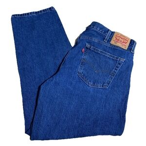LEVIS 550 Jeans Mens Relaxed Fit Straight Blue Denim 40x32 Cotton Red Tab‎